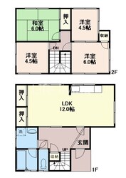 藍住町富吉戸建の物件間取画像